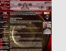 Tablet Screenshot of mariajulianpottery.com